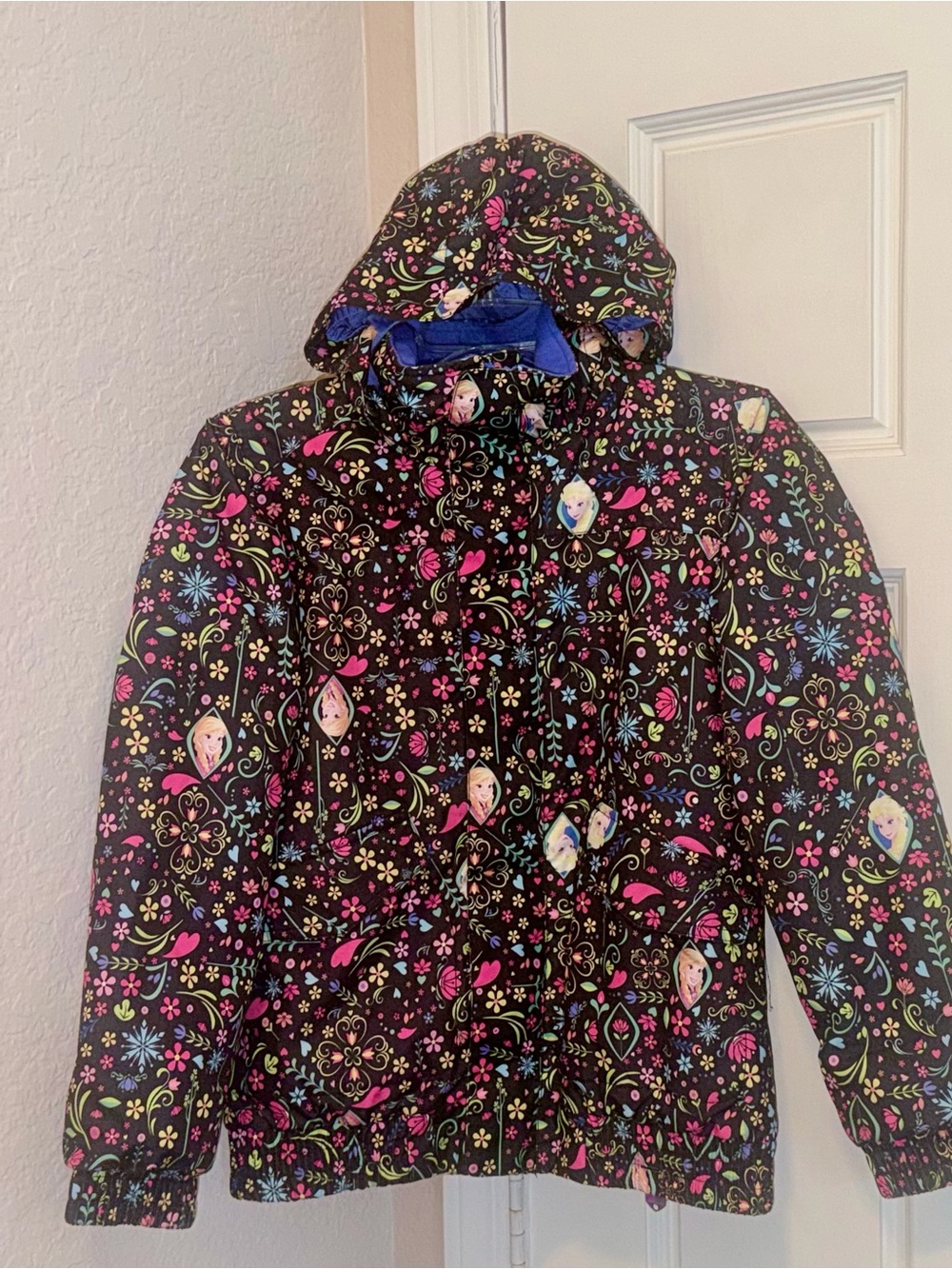 BURTON DRYRIDE Girls Frozen Waterproof Hooded Snow Ski Jacket sz M (10/12)